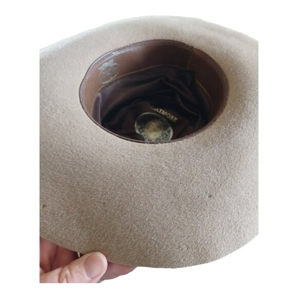 Biltmore Silver Buckle Felt Western Cowboy Hat Size 7 Canadian Soleil - Picture 4 of 5